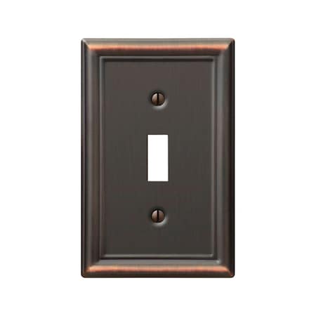 Amerelle Wall Plate, Number of Gangs: 1 Steel, Aged Bronze Finish, Bronze 149TDB